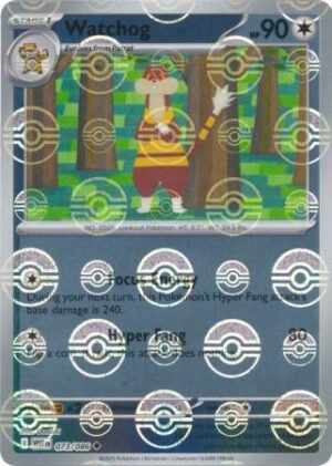 SV White Flare 073/086 Watchog (POKE BALL Reverse Holo)