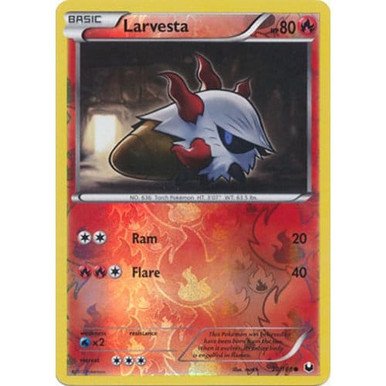 Dark Explorers 20/108 Larvesta (Reverse Holo)