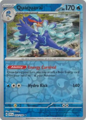 Scarlet & Violet (Base Set) 054/198 Quaquaval (Reverse Holo)