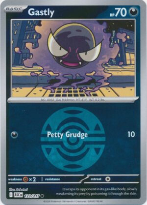 ME Ascended Heroes 123/217 Gastly (Reverse Holo BALL SYMBOL)