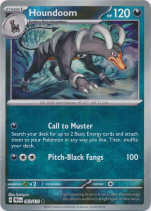 SV Prismatic Evolutions 063/131 Houndoom (MASTER BALL Pattern Holo)