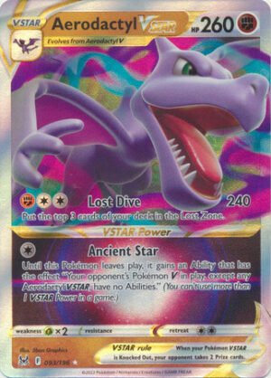 SWSH Lost Origin 093/196 Aerodactyl VSTAR (Full Art)