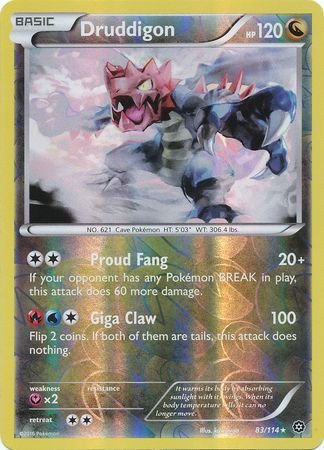 XY Steam Siege 83/114 Druddigon (Reverse Holo)