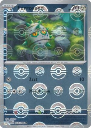 SV White Flare 068/086 Ferroseed (POKE BALL Reverse Holo)