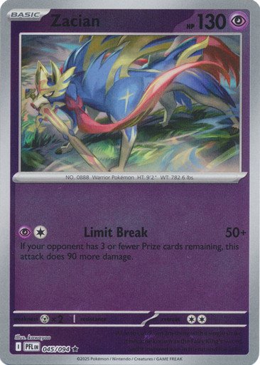 ME Phantasmal Flames 045/094 Zacian (Reverse Holo)