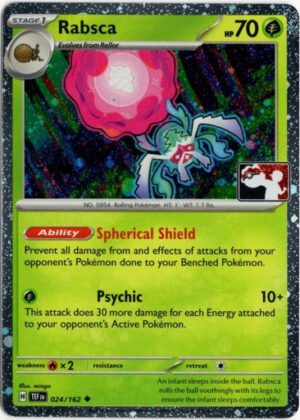 SV Temporal Forces 024/162 Rabsca (Prize Pack League Promo Cosmo Holo)