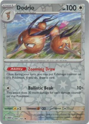 Scarlet & Violet 151 085/165 Dodrio (Reverse Holo)