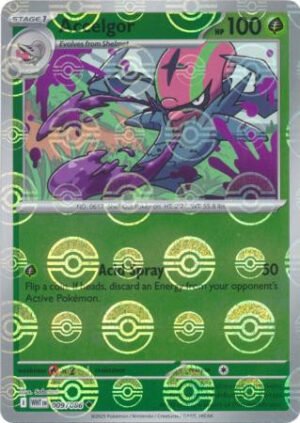 SV White Flare 009/086 Accelgor (POKE BALL Reverse Holo)