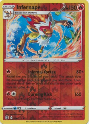 Brilliant Stars 026/172 Infernape (Reverse Holo)
