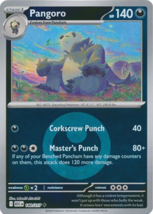 ME Ascended Heroes 140/217 Pangoro (Reverse Holo ENERGY SYMBOL)