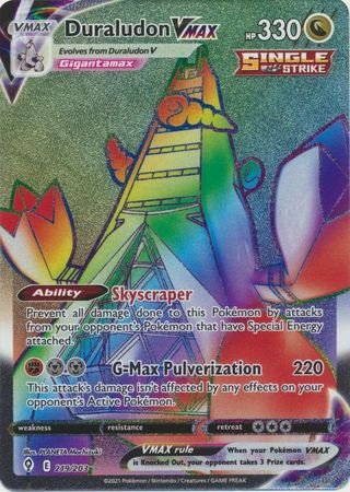 Evolving Skies 219/203 Duraludon VMAX (Rainbow Rare)