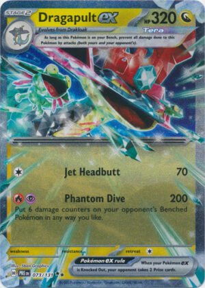 SV Prismatic Evolutions 073/131 Dragapult ex (Half Art)