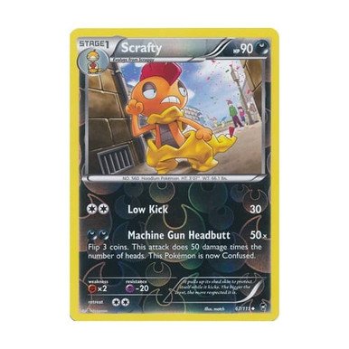 XY Furious Fists 67/111 Scrafty (Reverse Holo)