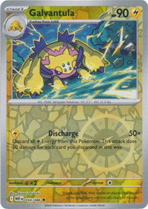 SV White Flare 034/086 Galvantula (Reverse Holo)
