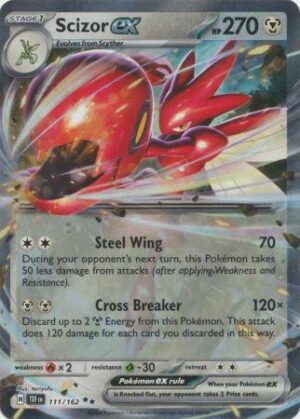 SV Temporal Forces 111/162 Scizor ex (Half Art)