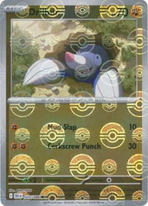 SV Black Bolt 045/086 Drilbur (POKE BALL Reverse Holo)
