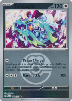 ME Ascended Heroes 178/217 Terapagos (Reverse Holo BALL SYMBOL)