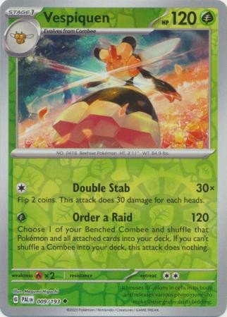 SV Paldea Evolved 009/193 Vespiquen (Reverse Holo)