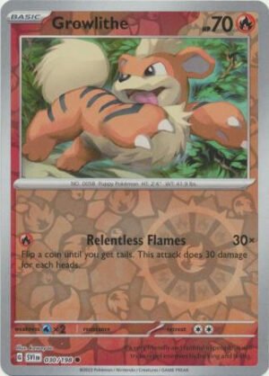 Scarlet & Violet (Base Set) 030/198 Growlithe (Reverse Holo)