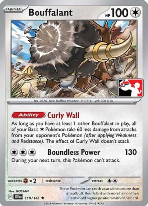 SV Stellar Crown 119/142 Bouffalant (Prize Pack League Promo Non-Holo)