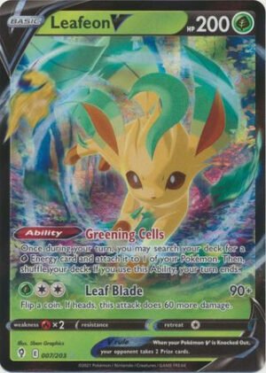 Evolving Skies 007/203 Leafeon V (Half Art)