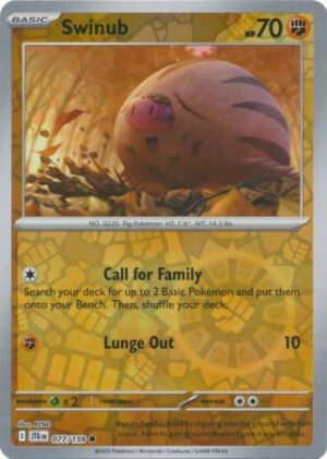SV Journey Together 077/159 Swinub (Reverse Holo)