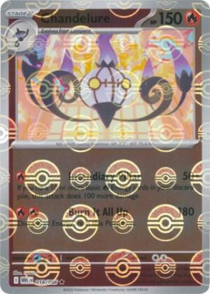 SV White Flare 018/086 Chandelure (POKE BALL Reverse Holo)