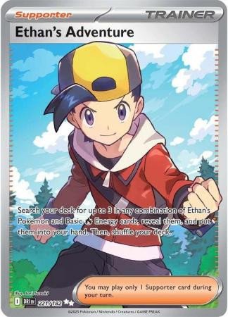 SV Destined Rivals 221/182 Ethan's Adventure (Full Art)
