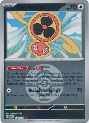 ME Ascended Heroes 171/217 Fan Rotom (Reverse Holo BALL SYMBOL)