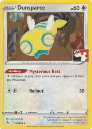 Fusion Strike 207/264 Dunsparce (Prize Pack League Promo Non-Holo)