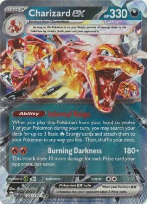 SV Obsidian Flames 125/197 Charizard ex (Prize Pack League Promo)