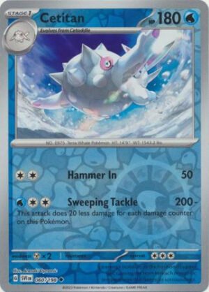 Scarlet & Violet (Base Set) 060/198 Cetitan (Reverse Holo)
