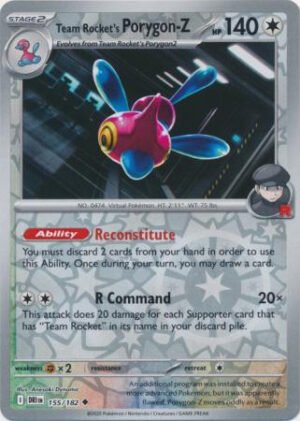 SV Destined Rivals 155/182 Team Rocket’s Porygon-Z (Reverse Holo)