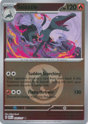 ME Ascended Heroes 035/217 Salazzle (Reverse Holo ENERGY SYMBOL)
