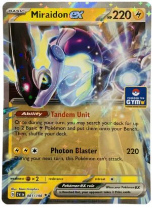 Scarlet & Violet (Base Set) 081/198 Miraidon ex (TCG Gym Stamp)