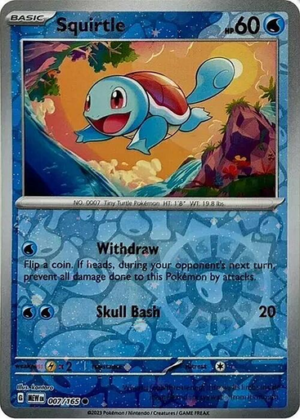 Scarlet & Violet 151 007/165 Squirtle (Cosmo Holo Reverse Holo)