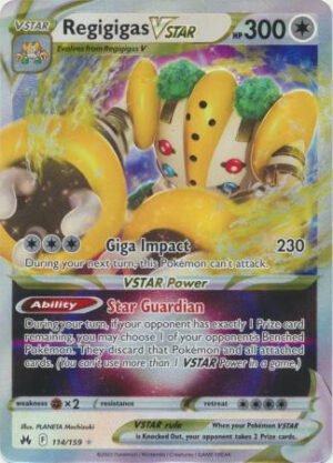 Crown Zenith 114/159 Regigigas VSTAR (Full Art
