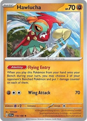 Scarlet & Violet (Base Set) 118/198 Hawlucha (Non-Holo)