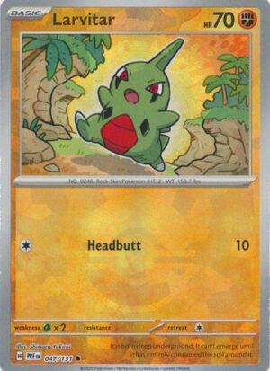SV Prismatic Evolutions 047/131 Larvitar (POKE BALL Pattern Holo)