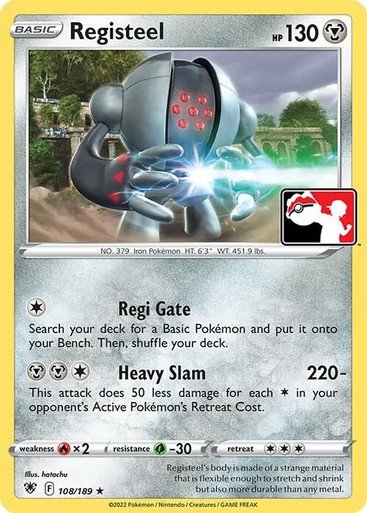 Astral Radiance 108/189 Registeel (Prize Pack League Promo Non-Holo)