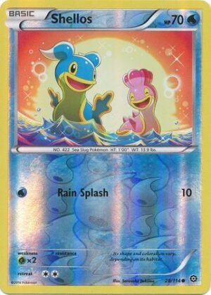 XY Steam Siege 28/114 Shellos (Reverse Holo)