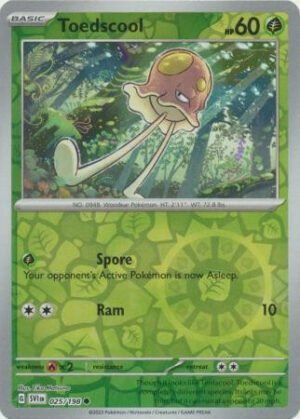 Scarlet & Violet (Base Set) 025/198 Toedscool (Reverse Holo)
