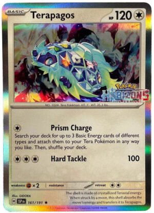 SV Surging Sparks 161/191 Terapagos (Holo Horizons Logo)