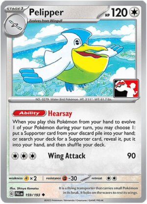 SV Paldea Evolved 159/193 Pelipper (Prize Pack League Promo Non-Holo)