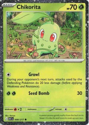 ME Ascended Heroes 008/217 Chikorita (Cosmo Holo)