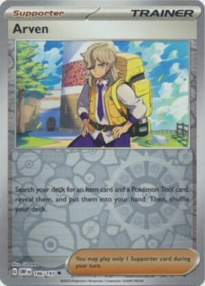 SV Obsidian Flames 186/197 Arven (Reverse Holo)