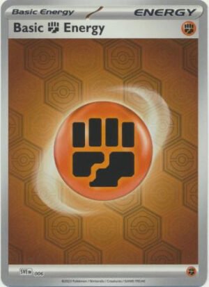 Scarlet & Violet SVE EN06 Basic Fighting Energy (Pattern Reverse Holo)