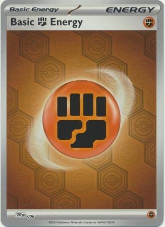 Scarlet & Violet SVE EN06 Basic Fighting Energy (Pattern Reverse Holo)
