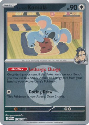 ME Ascended Heroes 175/217 Larry's Komala (Reverse Holo ENERGY SYMBOL)