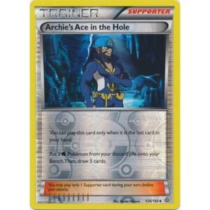 XY Primal Clash 124/160 Archie's Ace in the Hole (Reverse Holo)